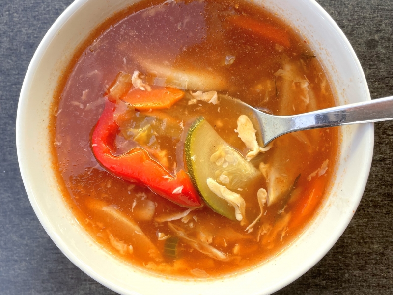 Édes-savanyú zöldségleves